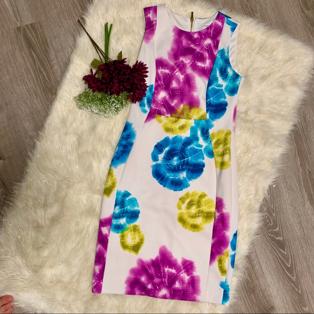 Calvin Klein scuba sheath dress size 4